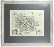Estampe: gravure Johannes BLAEU - Tornacum; Gallis Tournay; Belgis Doornick. Pro