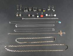 Bijoux  en argent (20pcs) dont: Thomas SABO, Pandora (1acc) (6 colliers (1acc),