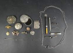 Bijou: Lot de bijoux en argent P: 70g (8pcs) + bijoux divers dont Art-Nouveau (1