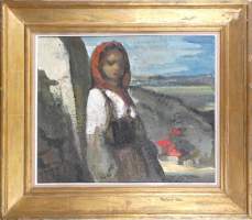 Tableau HST -La petite espagnole- signé FEGUIDE Marcel Tableau HST -La petite espagnole- signé FEGUIDE Marcel