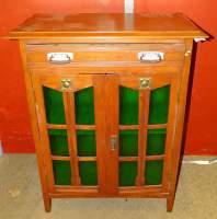 Meule: Petit meuble vitrine Art Nouveau H:95,5x75x39cm Meule: Petit meuble vitrine Art Nouveau H:95,5x75x39cm