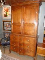 Meuble 2 corps en chêne (recomposé) commode arbalète montoise 3T en forme 1emoit Meuble 2 corps en chêne (recomposé) commode arbalète montoise 3T en forme 1emoit