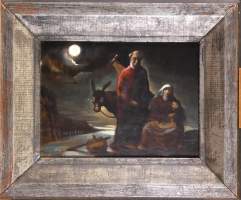 Tableau HSP (pt rest) -Fuite en Egypte- daté 1932 signé GILLIS Marcel