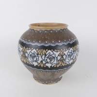 Céramique: Vase en grès KERAMIS Boch 1920 ADF atelier CATTEAU Charles