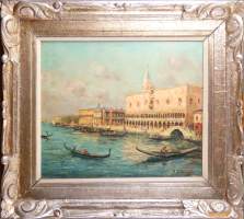 Tableau HSP -Venezia Riva degli Schiavori- signé VERBRUGGHE Charles Henri