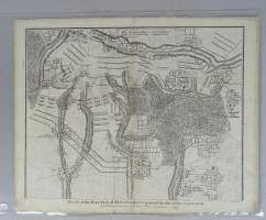 Estampe: 2 gravures sur cuivre -Bataille de Malplaquet- 39x49cm et -Valenciennes