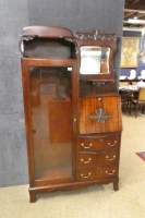 Meuble : Secrétaire vitrine en acajou - Side by Side -