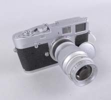 Objet : Appareil photo Leica M1 num 1102274 Ernst Leitz (non testé) circa 1964 avec objectif Elmar 1 : 4.5 F=9CM