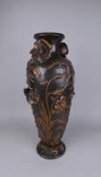 Céramique : Important vase Art Nouveau en terre cuite signé HABOCK circa 1900
