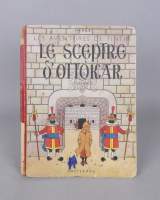 BD : Tintin HERGE éd CASTERMAN - Le Sceptre d'Ottokar - (ds l'état) A18 1942 , paginé de 2 - 107 , 4 HT coul. , gardes bleu foncé , 20 Mille