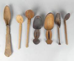 Africain : Lot de cuillères Ethnographies diverses (7pcs)