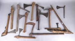 Africain : Important lot de haches ethnographies diverses