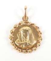 Bijou : Pendentif - Vierge - en or jaune 18K