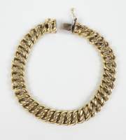 Bijou : Bracelet en or jaune 18K (certaines mailles acc)