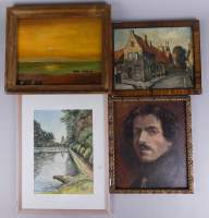 Tableau (4) signés LEGOUT Max