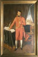 Tableau HST - Bonaparte en 1er consul - daté 1941 signé GOMMAERTS Fernand