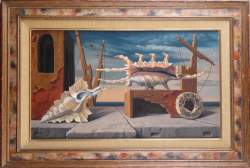 Tableau HST - Le coquillage Rose - signé RANSY Jean