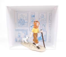 BD : HERGE , création Pixi - Tintin et Milou dans le désert - N° 1952/2700 en plomb circa 1994 , Les Cigares du Pharaon