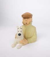 BD : Figurine HERGE , création Pixi - Regout - Tintin , le petit buste casquette - N° 1389 circa 1991