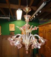 Luminaire : Lustre en verre de Murano