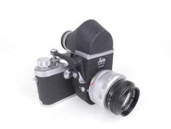 Objet : Appareil photo Leica Ig N° 907290 Ernst Leitz (non testé) circa 1957 avec objectif Elmarit 1 : 2.8/90