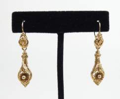 Bijou : Paire de boucles d'oreilles en or jaune 18K