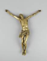 Objet : Christ en croix en bronze H : 30cm