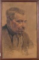 Tableau : dessin - Portrait d'homme - daté 15 - 16 signé VANDER POORTEN Valery