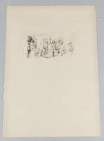 Estampe: Eau-forte Pointe sèche -La Ronde- d'après RODIN Auguste