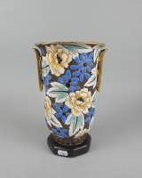 Céramique : Vase Boch Frères , monogrammé RC CHEVALLIER Raymond