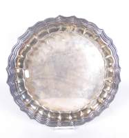 Argenterie : Plat sur pied en argent