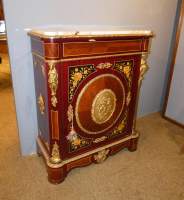 Meuble Hauteur d'Appui en marqueterie de bois de placage