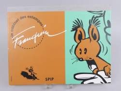 BD : Cabinet des estampes SPIP par Franquin (leg. Usure ext) signé par Mme Franquin n° 3/225 comporte 11 sérigraphies circa 1998
