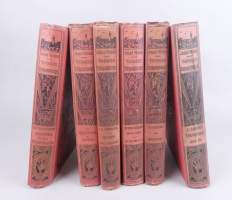 Livre : 6 volumes reliés - Voyages extraordinaires - de Jules VERNE dos au phare (bon état gen , usure +/ - marquée)