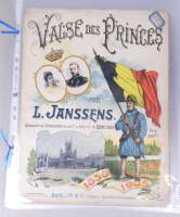 Estampe : Rare collection de Zincographies de partitions musicales surtout sur la 1ere guerrre mondiale