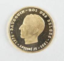 Collection : Médaille en or de Baudouin pour le 25e anniversaire de son règne