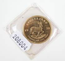 Collection : 1 pièce en or de 1 Krugerrand emballage sous vide de la banque