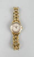 Bijou : Montre bracelet de dame TAG HEUER professional 200m en métal doré (usures) mvt à quartz (non vérifié) bracelet métal doré