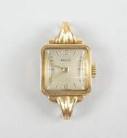 Bijou : Montre bracelet de dame RALCO boitier en or jaune 18K mouvement à remontoir (Ds l'état)