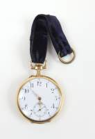 Bijou : Montre de gousset double cuvette en or 18K mvt à remontoir (En état)