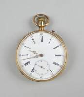 Bijou : Montre de gousset double cuvette en or 18K mvt à remontoir (En état)