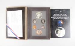 Collection : Pièces de monnaie U.S (6 pièces) - Jeux Olympiques - 1983 collection complète dans son écrin