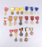 Militaria : 22 médailles Belges