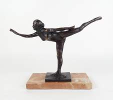 Sculpture d'après DEGAS Edgar en Bronze -Petite Arabesque- fondeur Ebano