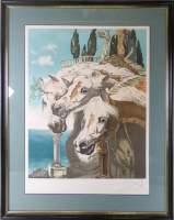 Estampe : litho couleur - Tristan fou - n° 111/300 signature d'après