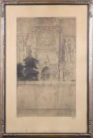 Estampe : Eau - forte - Notre Dame de Paris - n° 37/60 signé DE BRUYCKER Jules