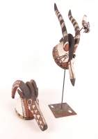 Africain : 2 masques Mousi , Burkina Faso