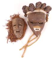 Africain : Masques (2pcs) : 1 Salampasu + 1 Kumu