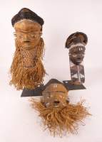 Africain : 3 masques Pende Congo