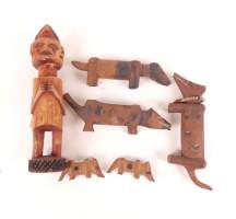 Africain : Objets de divination Luena